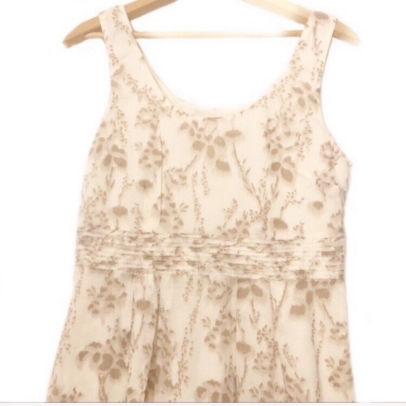 Lela Rose LOFT Cotton Floral Dress Spring Modest - Picture 4 of 7